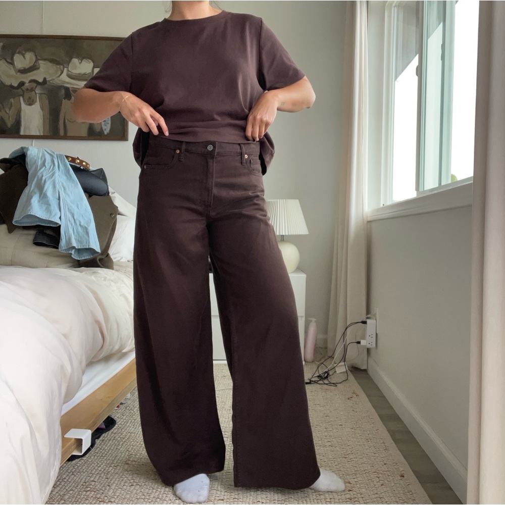 gap mid rise ultra soft baggy